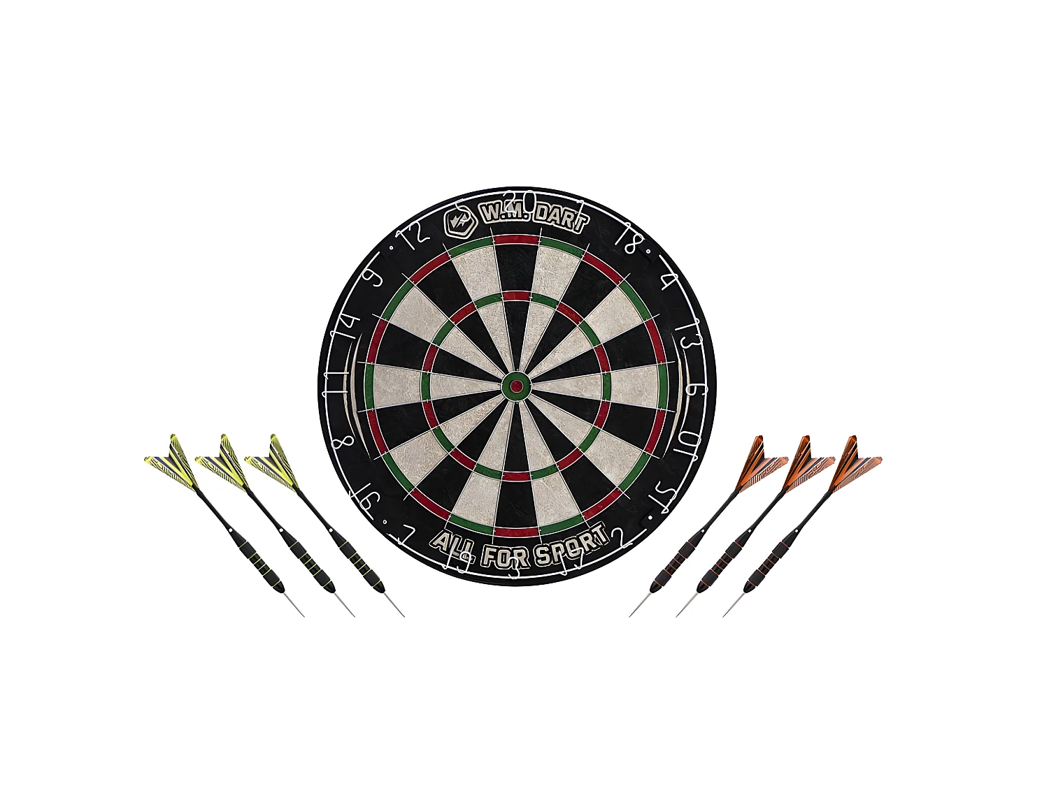 Cible de fléchettes traditionnelle D45cm - Noir