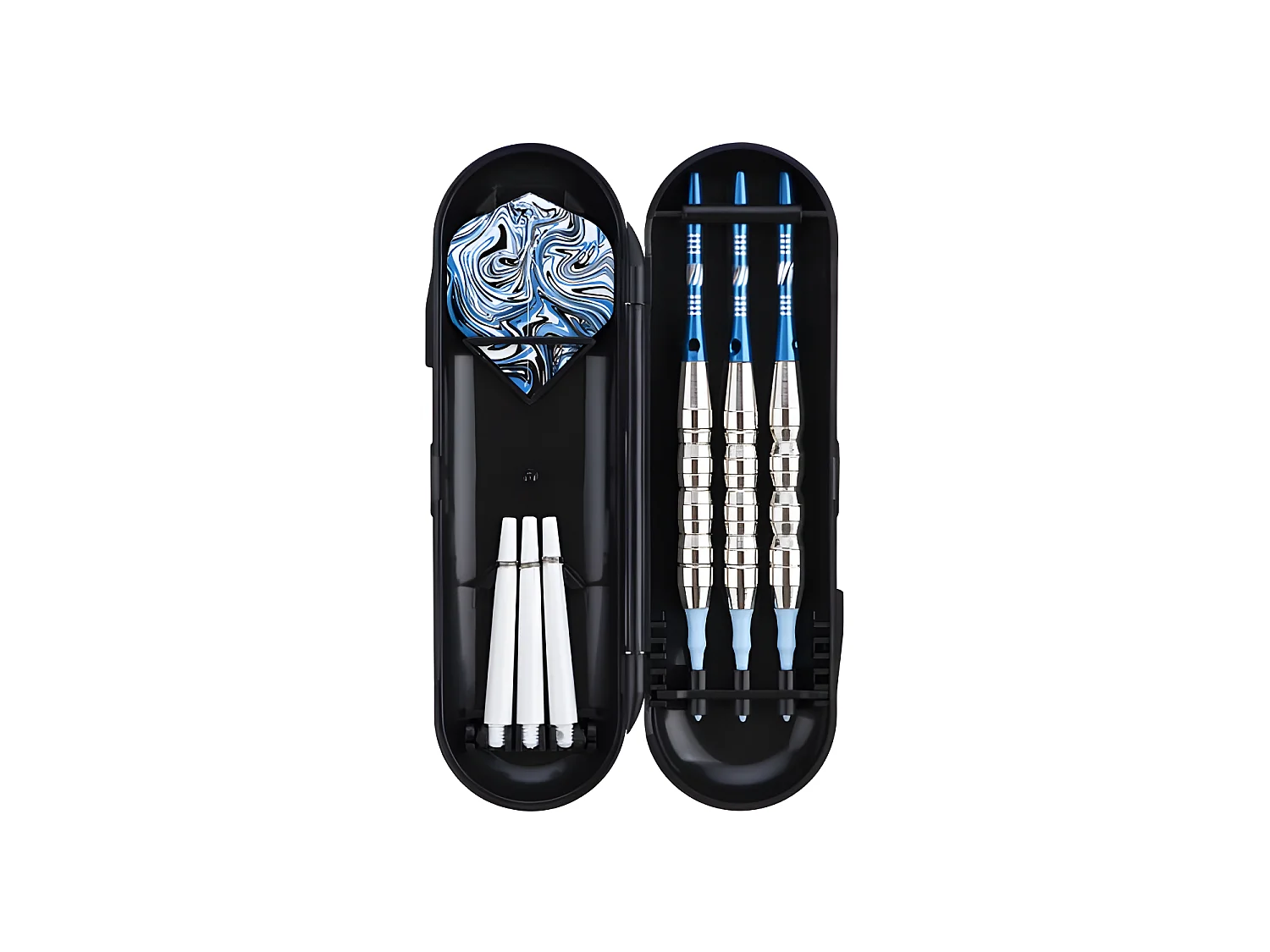 Jeu de 3 fléchettes pointe plastique 21g Deep Sea bleu - Bleu