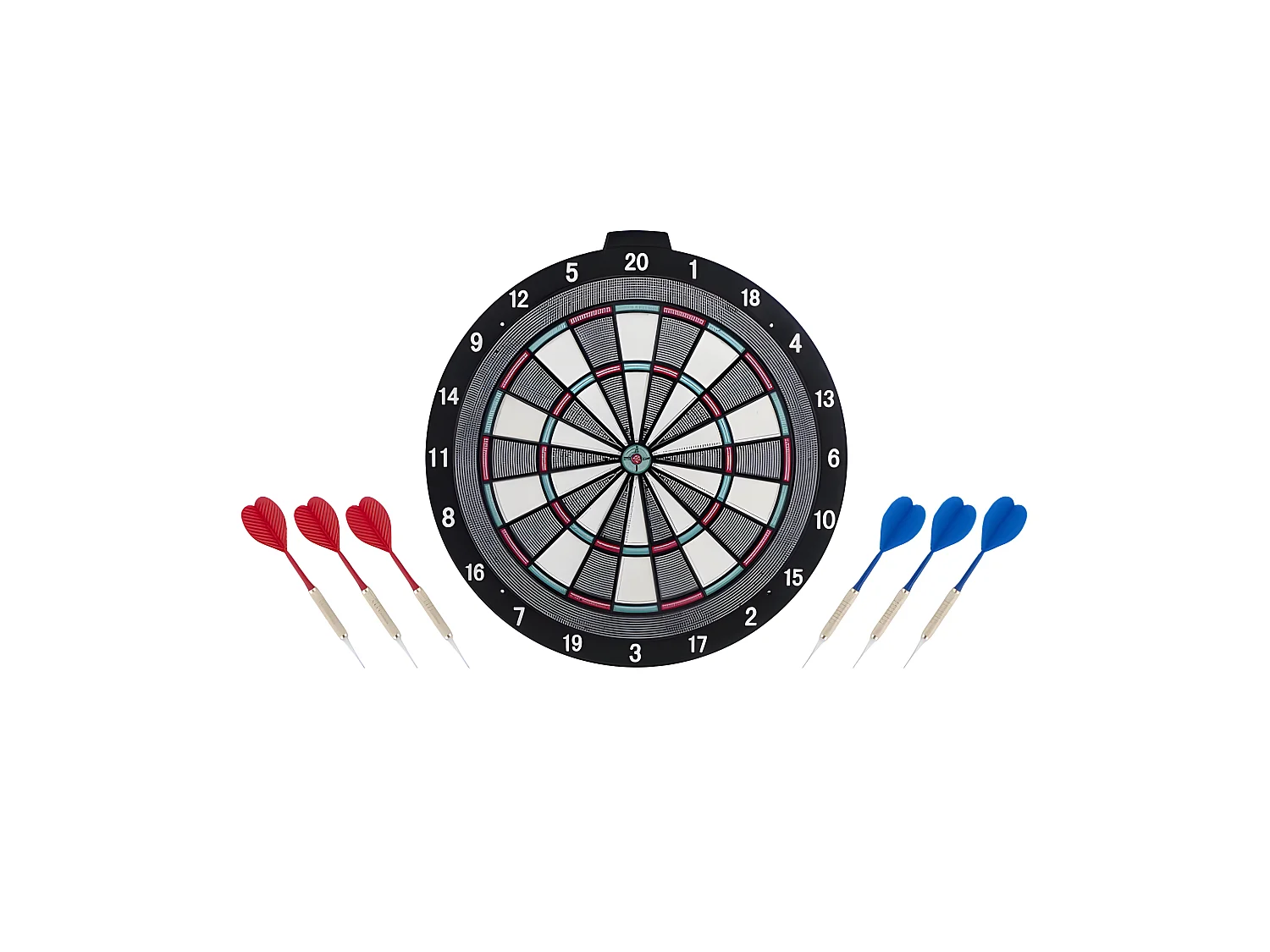 Cible de fléchettes à pointe plastique D45cm - Noir