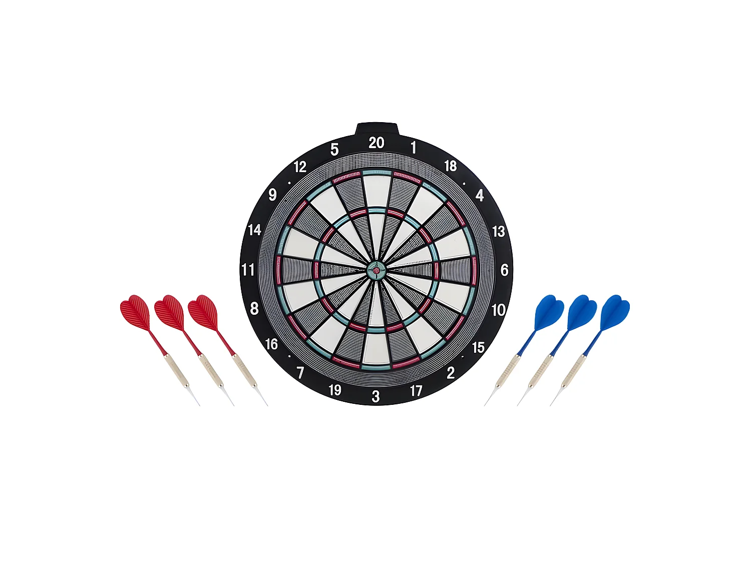 Cible de fléchettes à pointe plastique D45cm - Noir