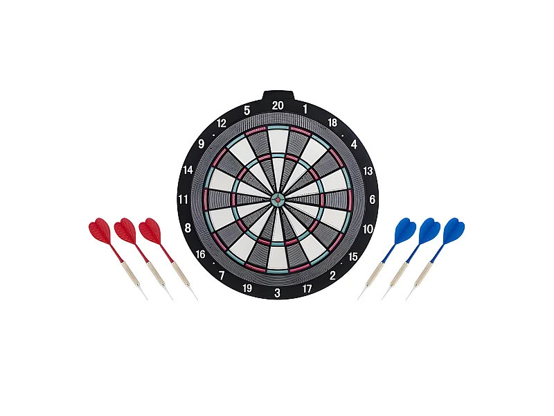 Cible de fléchettes à pointe plastique D45cm - Noir