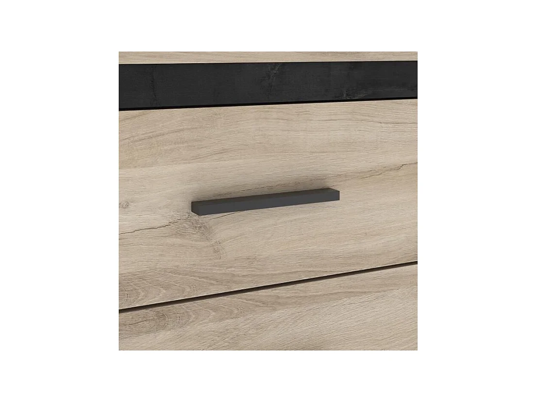 Colorado 6Schubladen Kommode Kornberg Eiche Dekor 129 x Höhe 77 x 42 cm