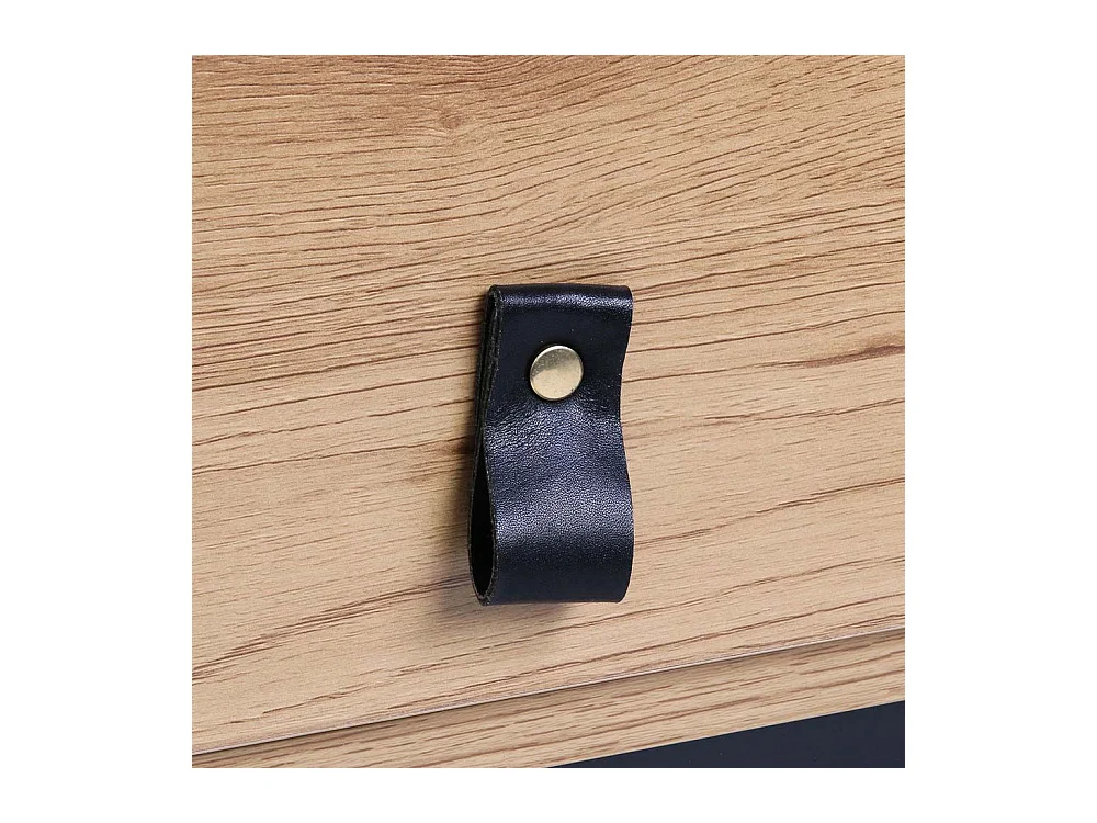 Table Basse Bois Et Metal Abbott Marron, Noir