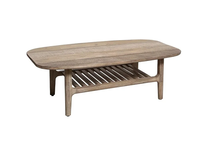 Table Basse 1 Niveau Bois "Banila" 120cm Naturel