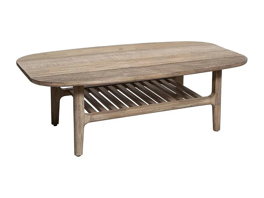 Table Basse 1 Niveau Bois "Banila" 120cm Naturel
