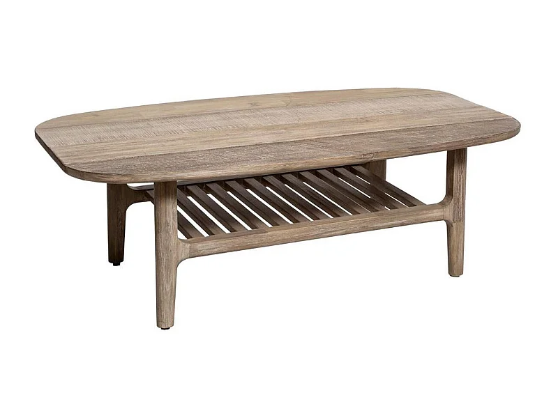 Table Basse 1 Niveau Bois "Banila" 120cm Naturel