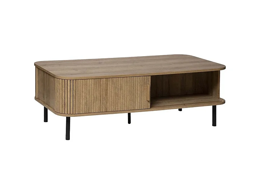 Table Basse 2 Portes "Colva" 120cm Beige