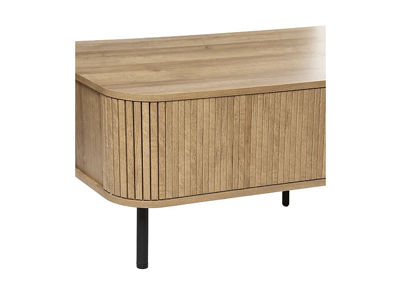 Table Basse 2 Portes "Colva" 120cm Beige