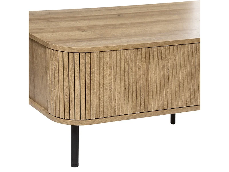 Table Basse 2 Portes "Colva" 120cm Beige