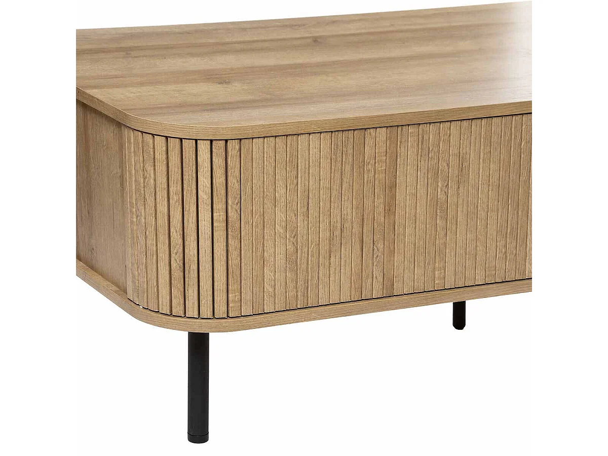 Table Basse 2 Portes "Colva" 120cm Beige