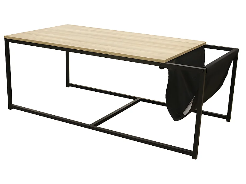 Table Basse avec Porte-Revues "Nate" 112cm Naturel