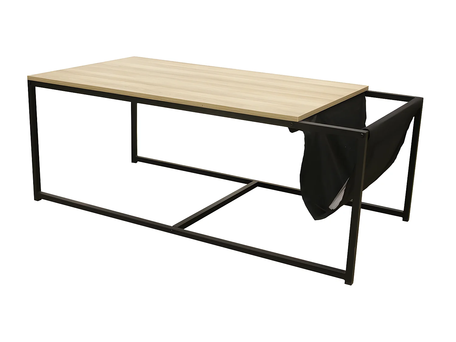 Table Basse avec Porte-Revues "Nate" 112cm Naturel
