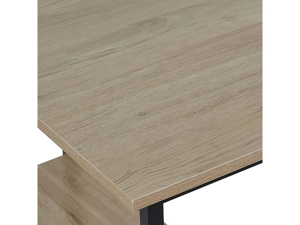 Bureau D Angle Job Noir Noir, Marron