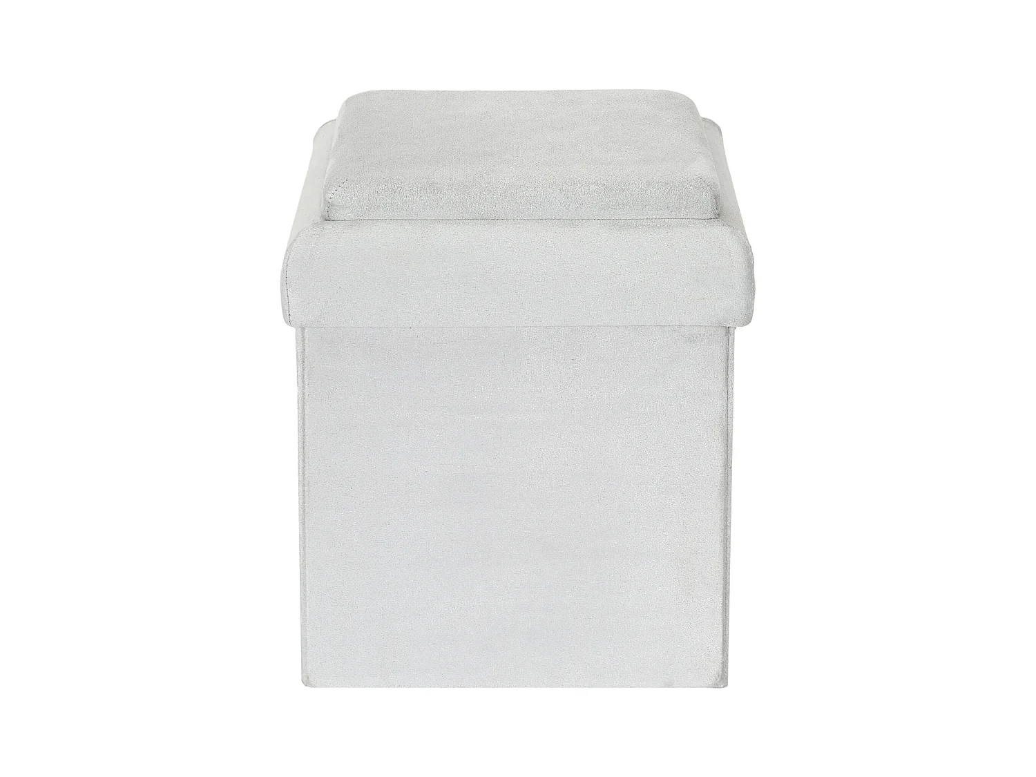 Coffre Pouf Pliable Compatible Brique Gris Gris