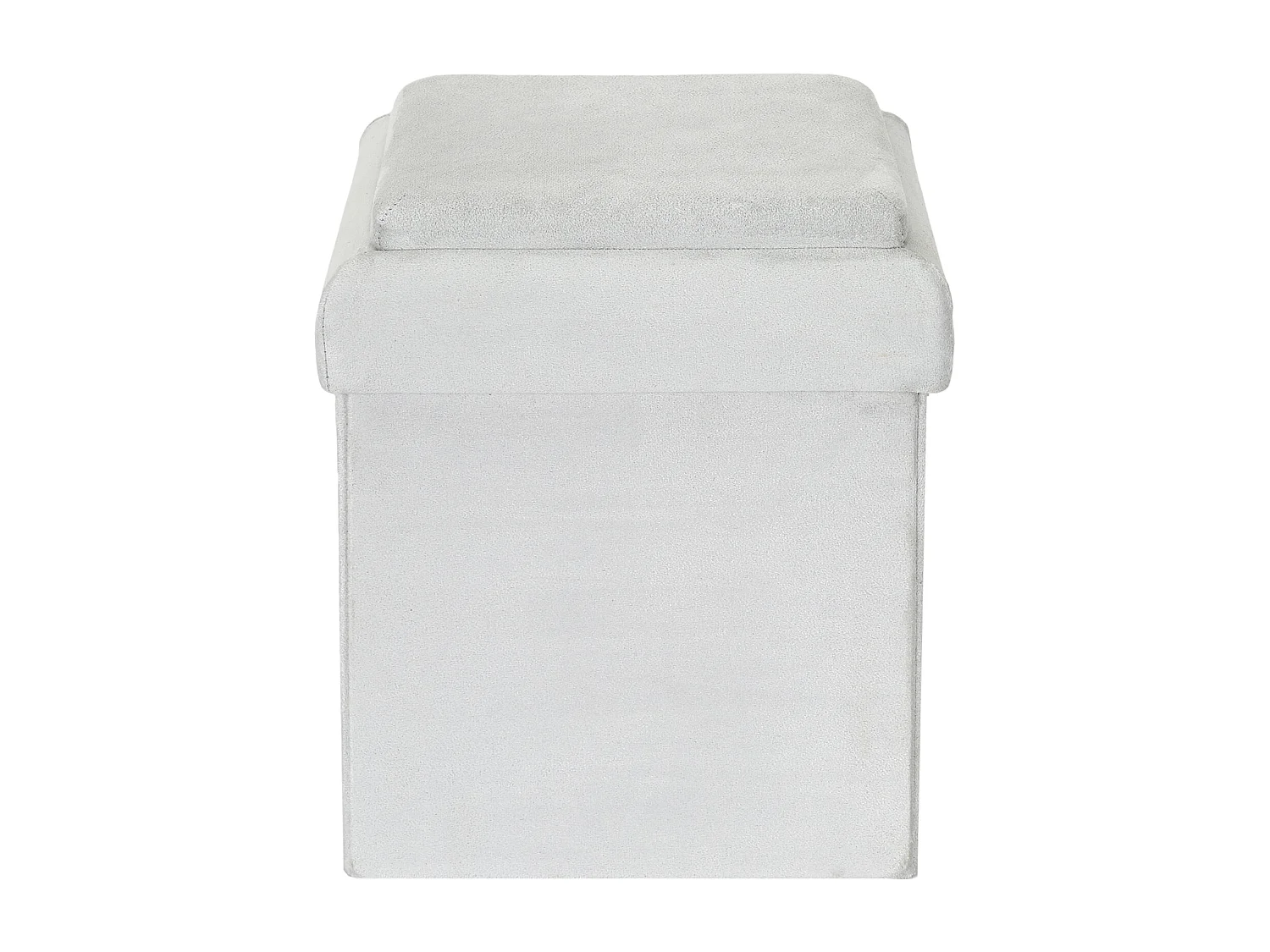 Coffre Pouf Pliable Compatible Brique Gris - Lot De Out Gris