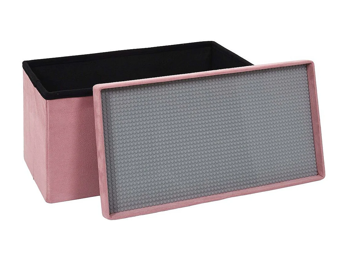 Coffre Banc Pliable Compatible Brique Rose