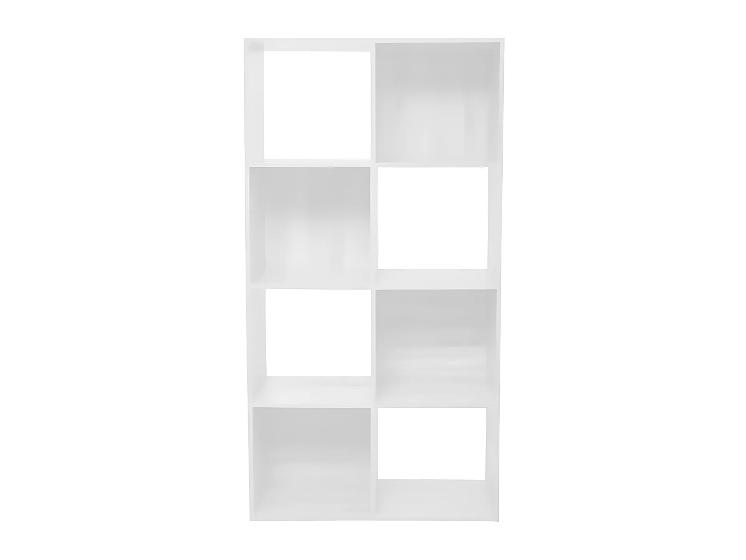 Meuble Étagère 8 cases de rangement Blanc H 134 cm