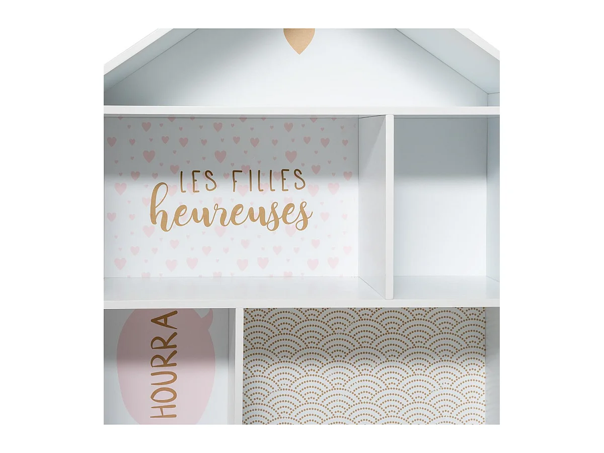 Regal Basarhaus rosa 114x73,5x30cm