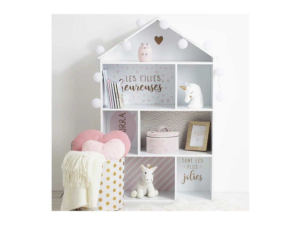 Regal Basarhaus rosa 114x73,5x30cm