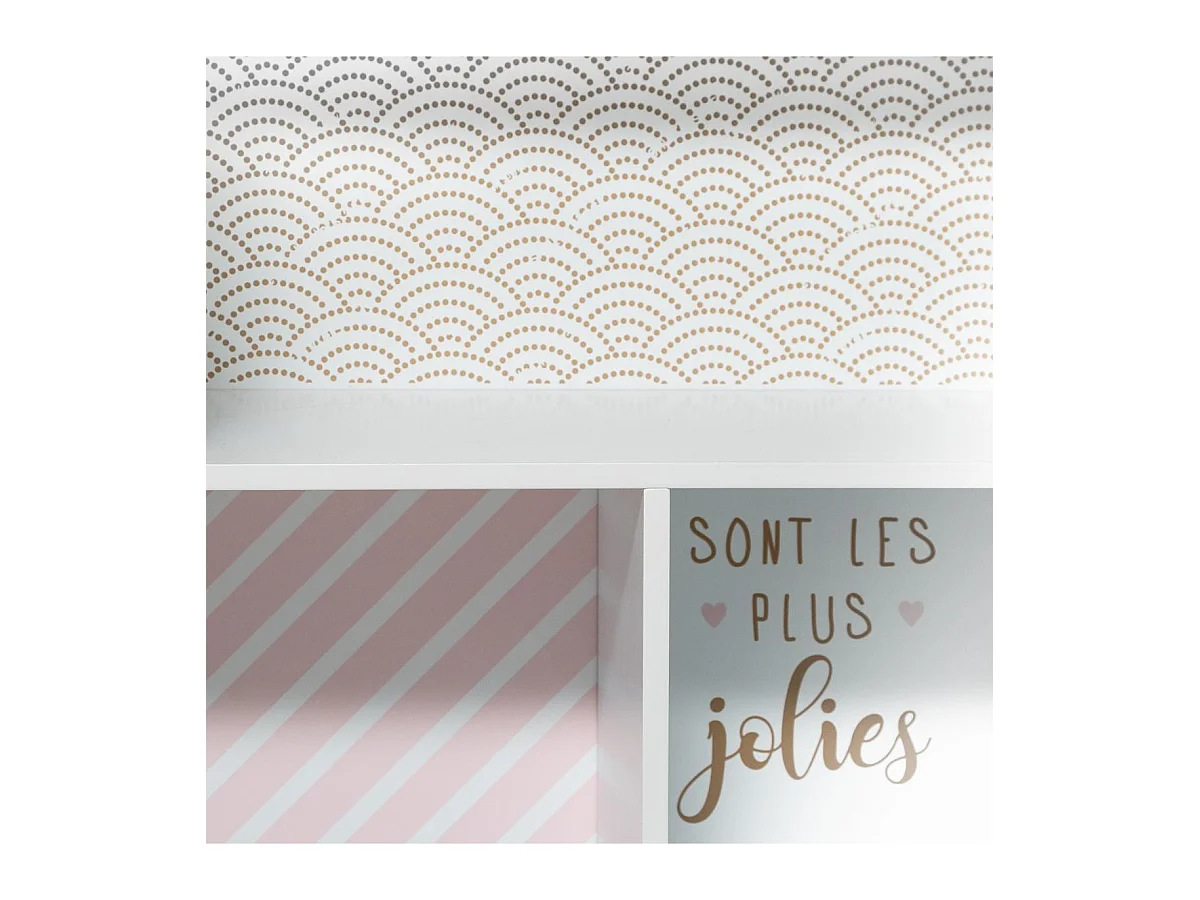 Regal Basarhaus rosa 114x73,5x30cm