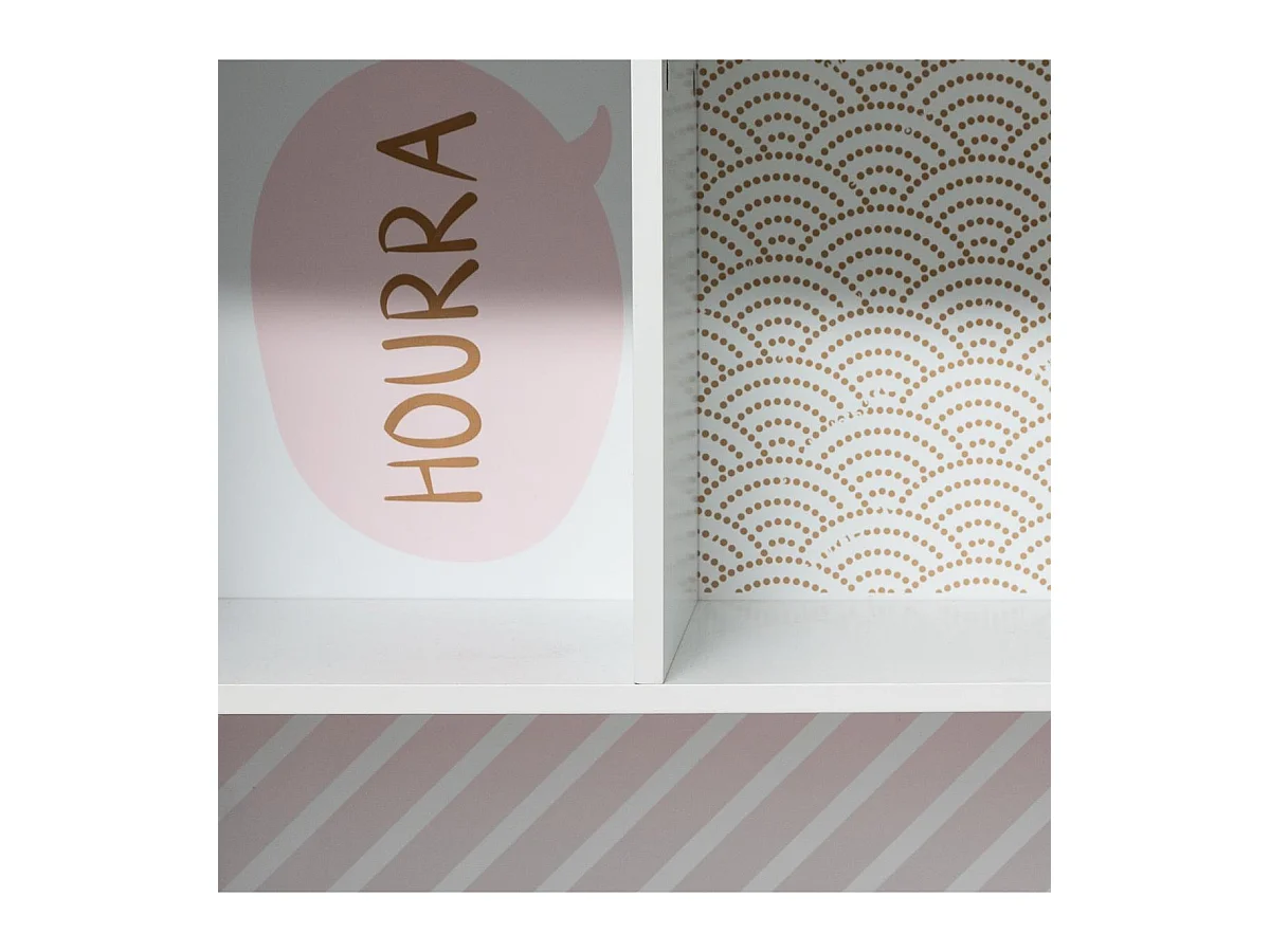 Regal Basarhaus rosa 114x73,5x30cm