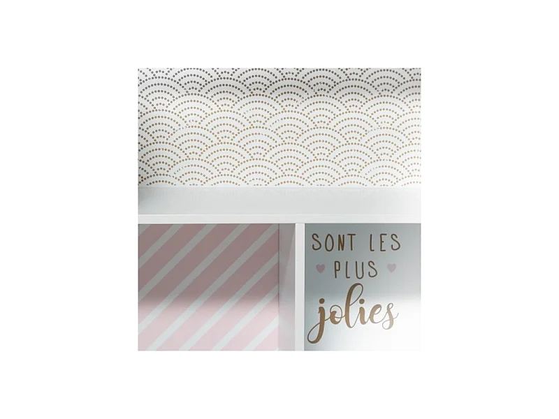 Etagère Casita MDF rose Jolie 114x73.5x30 cm