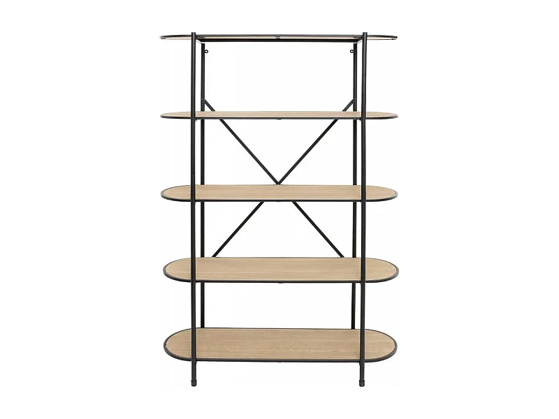 Étagère Design 5 Niveaux "Timeo" 150cm Noir