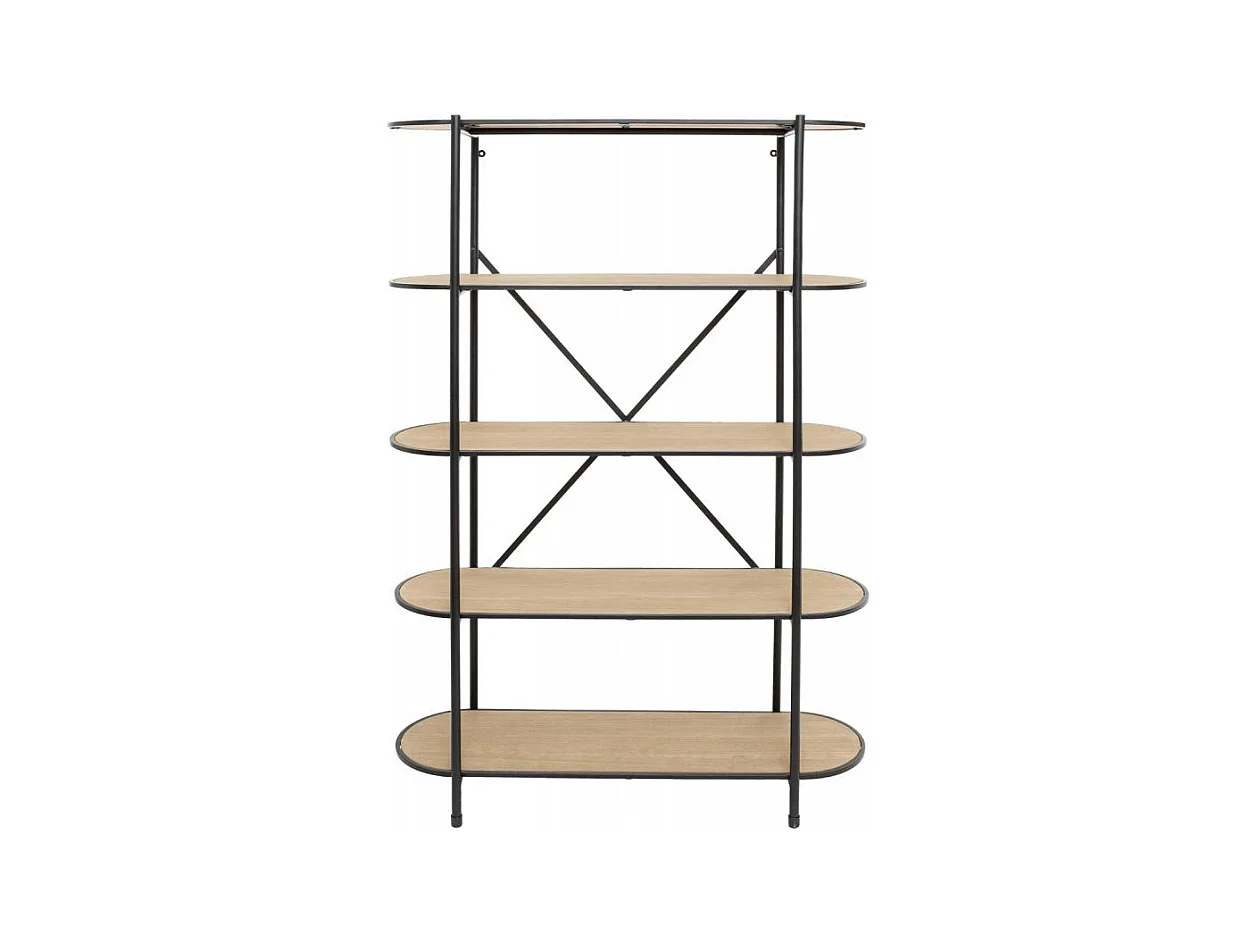 Étagère Design 5 Niveaux "Timeo" 150cm Noir