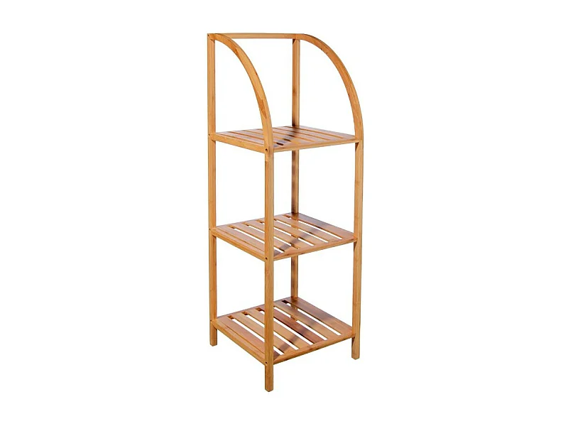 Étagère Arquée 3 Niveaux "Bambou" 110cm Naturel
