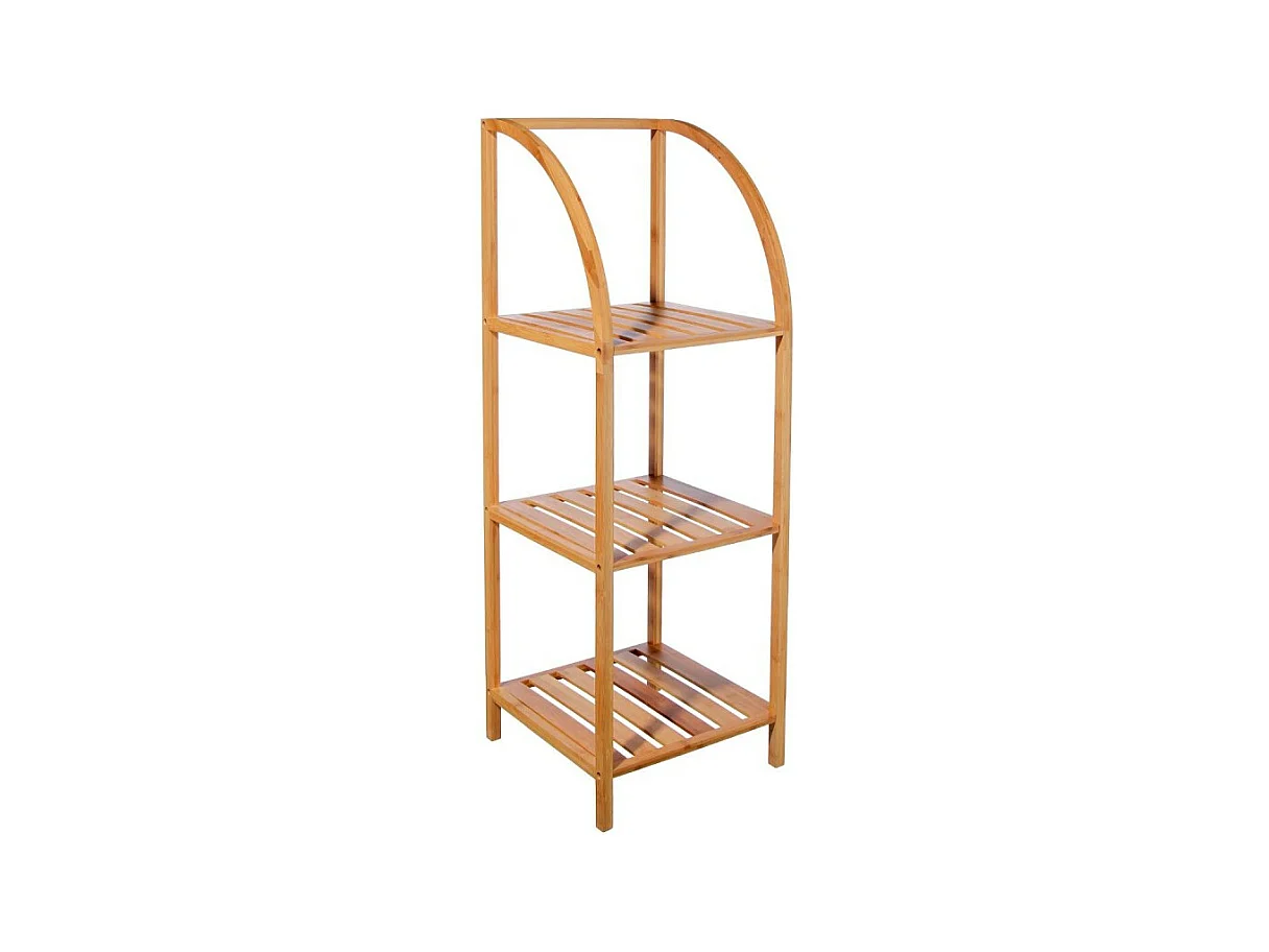 Étagère Arquée 3 Niveaux "Bambou" 110cm Naturel