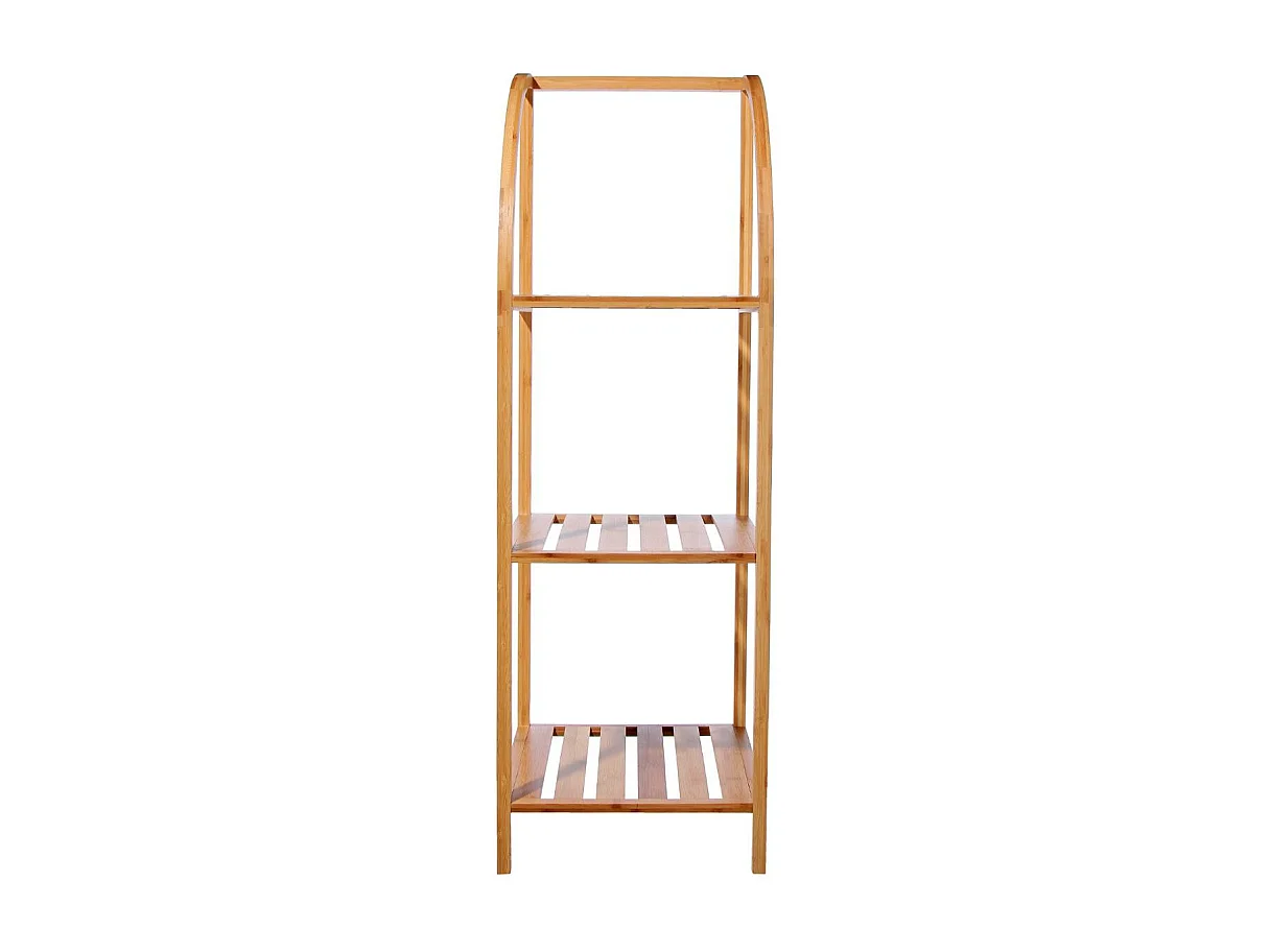 Étagère Arquée 3 Niveaux "Bambou" 110cm Naturel