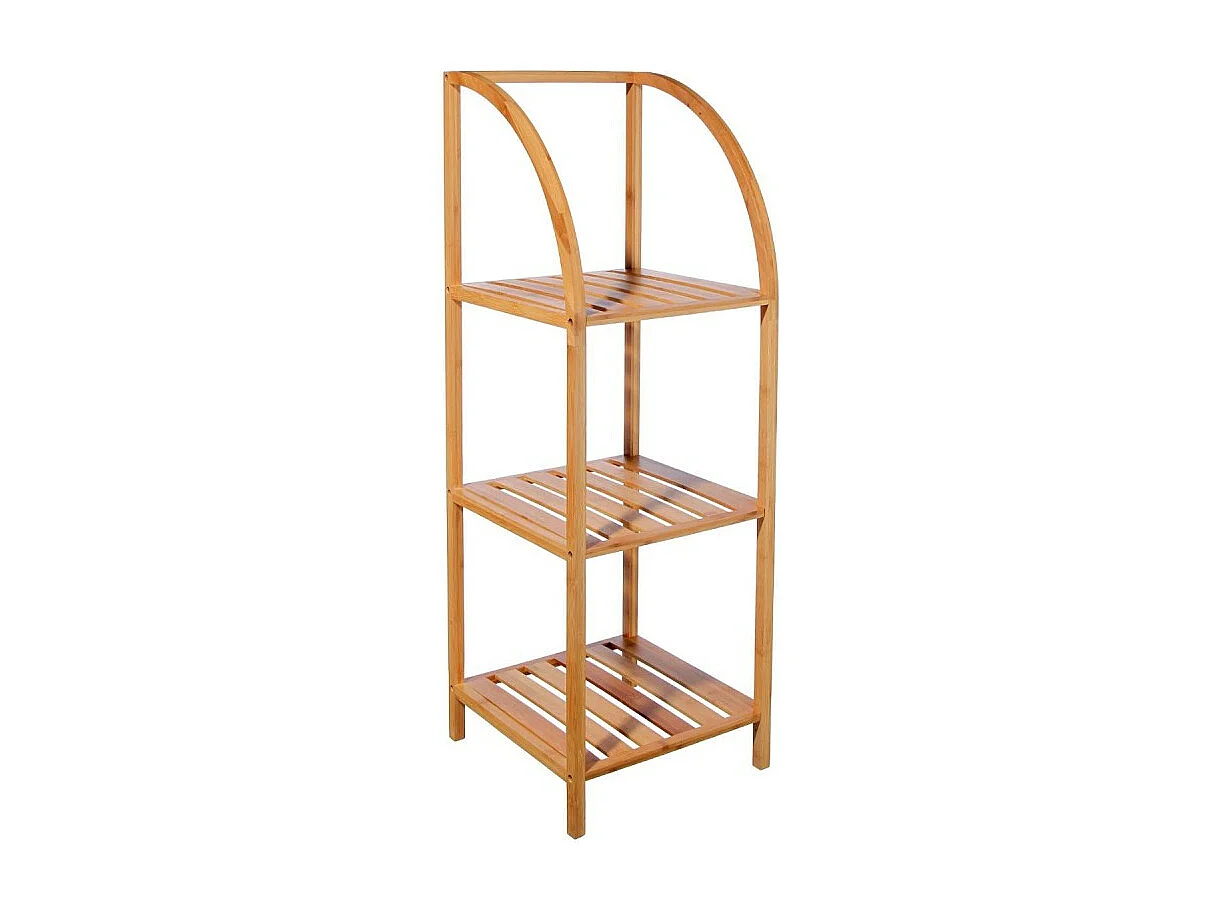 Étagère Arquée 3 Niveaux "Bambou" 110cm Naturel