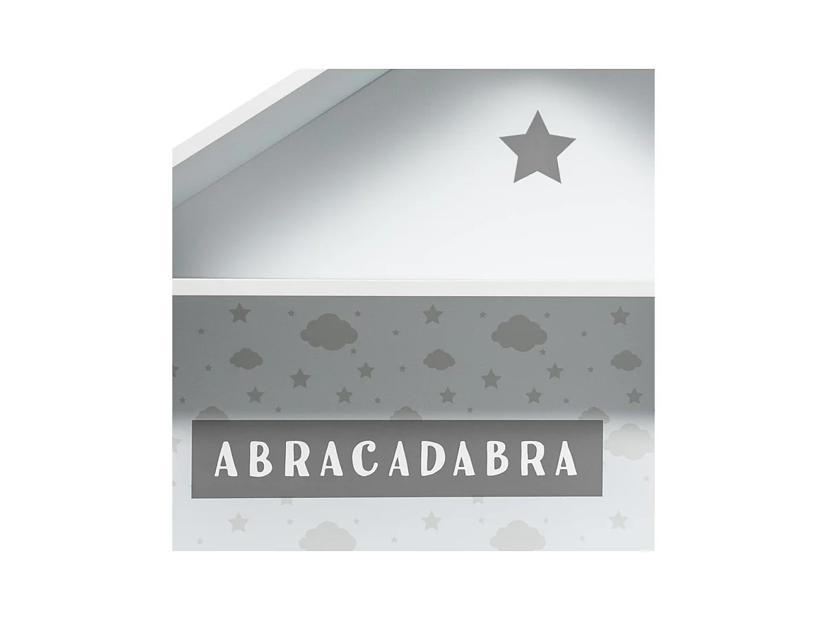 Scaffale Casa bazar MDF bianche Jolie 114x73,5x30 cm