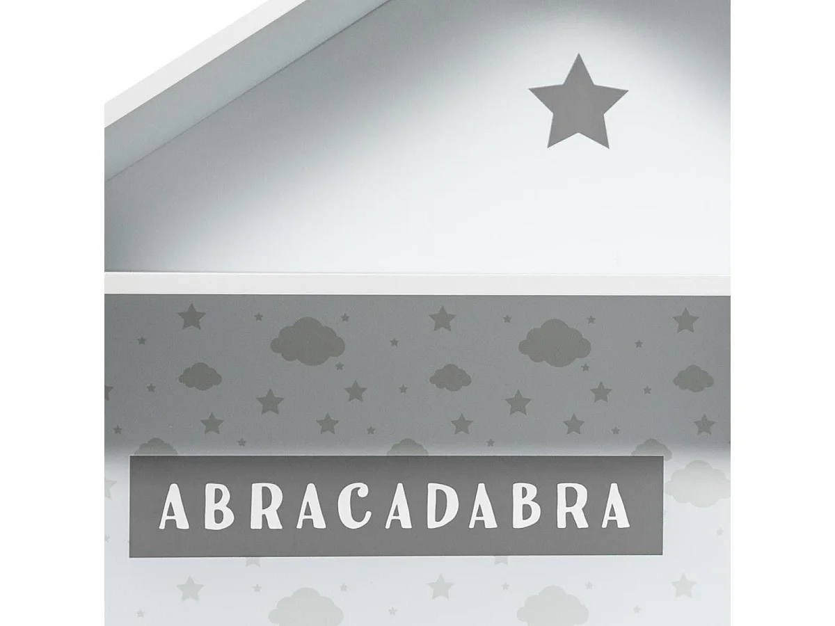 Étagère Déco pour Enfant "7 Cases" 114cm Gris