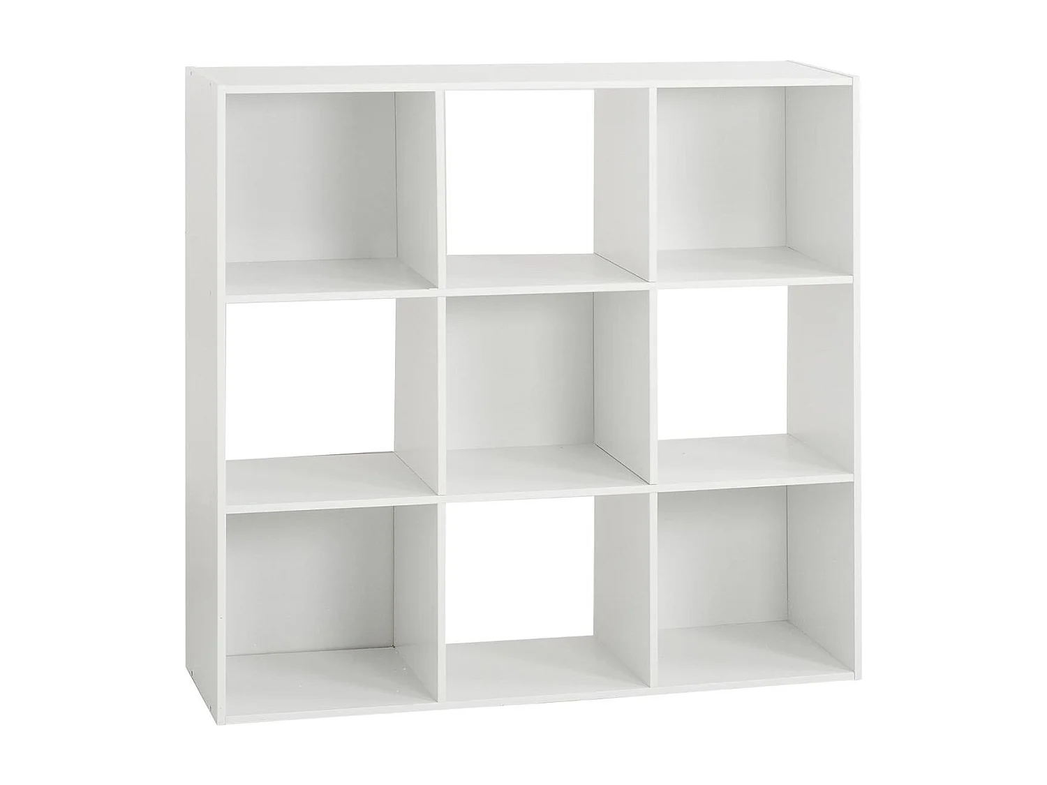 Meuble Étagère 9 cases de rangement Blanc H 100.5 cm