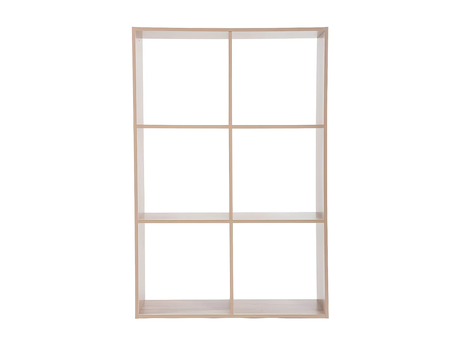 Estantería Five 6 compartimentos natural 100,5x67,5x32 cm