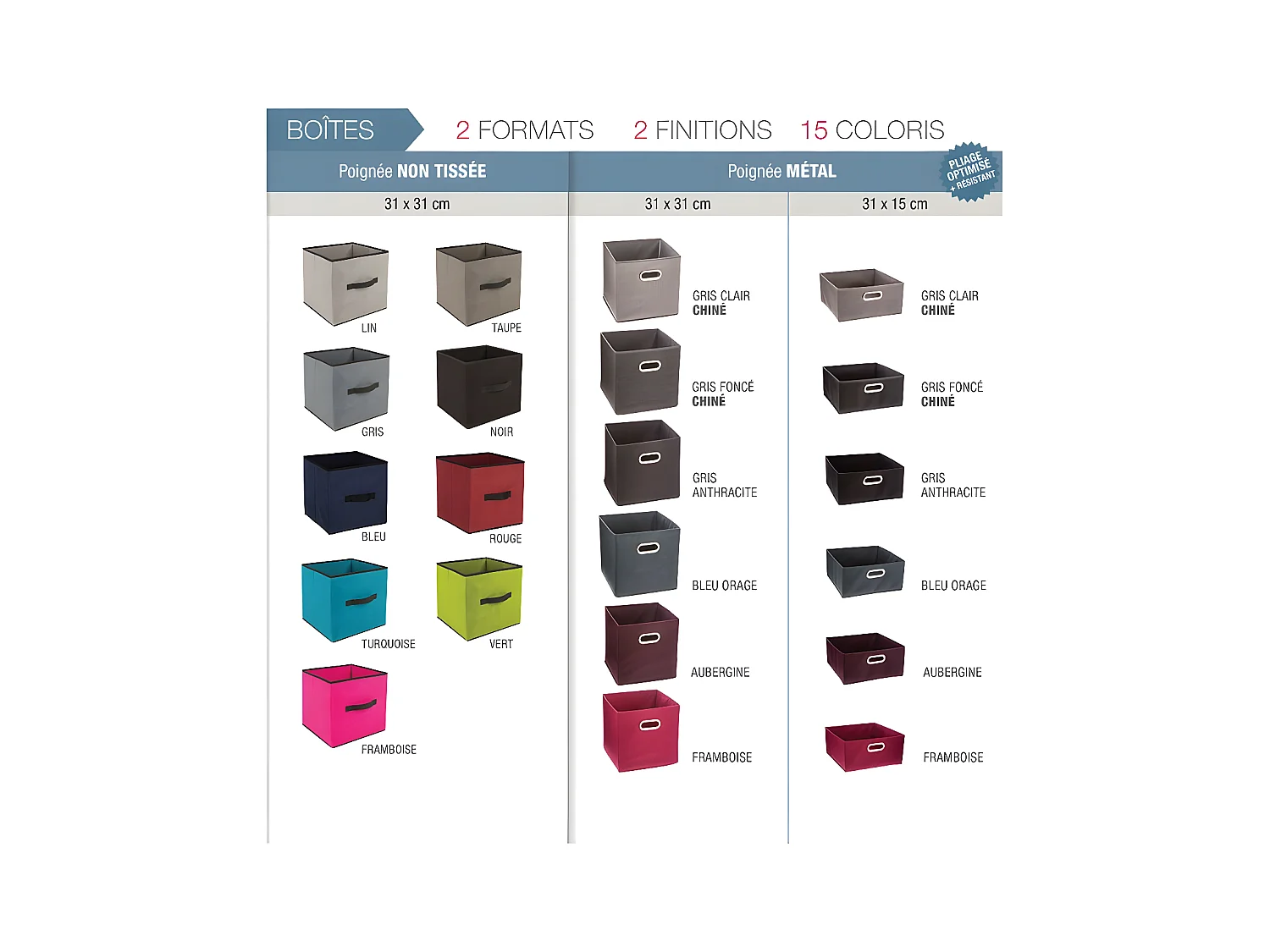 Meuble Étagère 3 cases de rangement effet chêne naturel H 100.5 cm