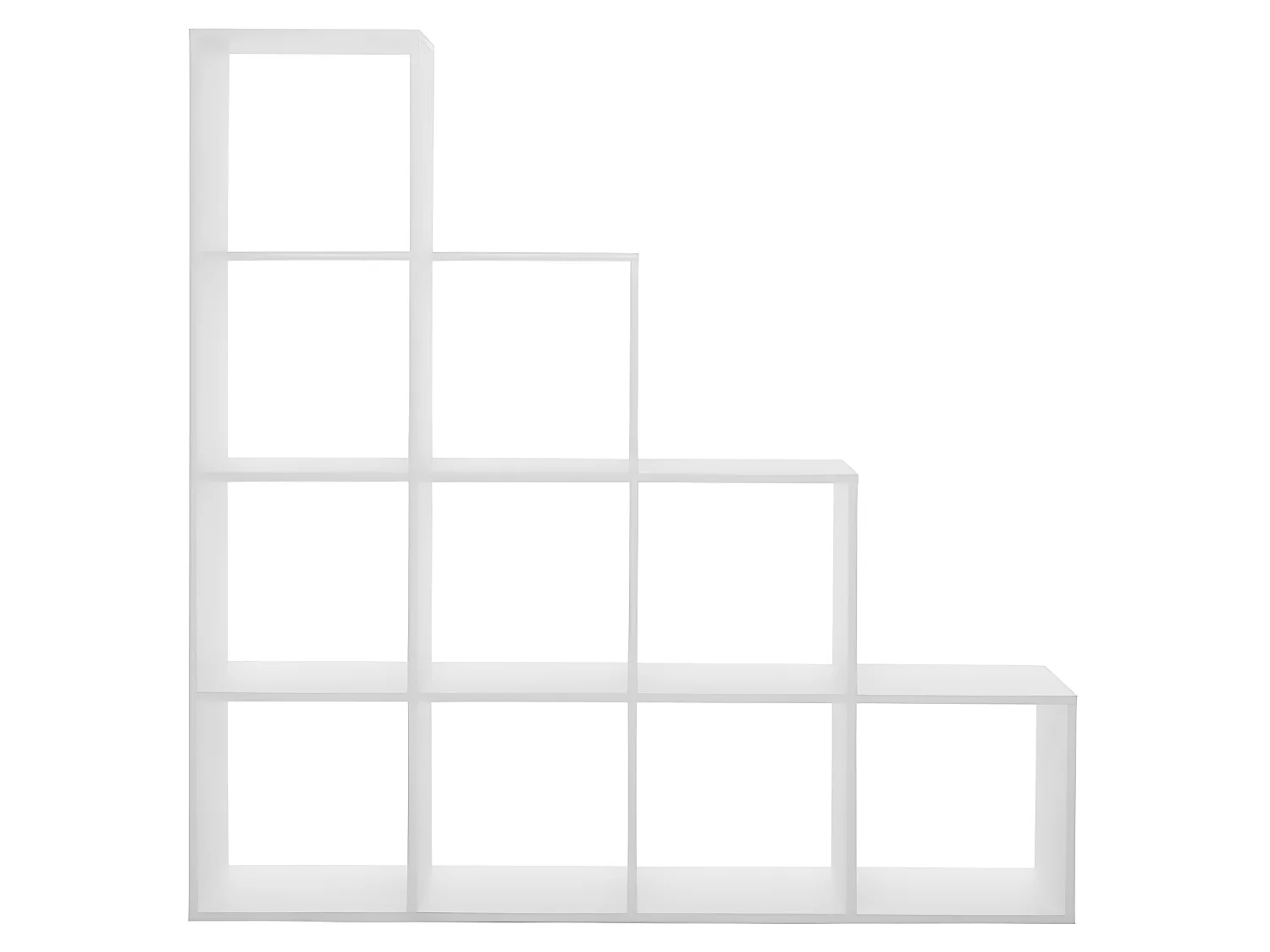 Etagère escaliers 10 cases blanc