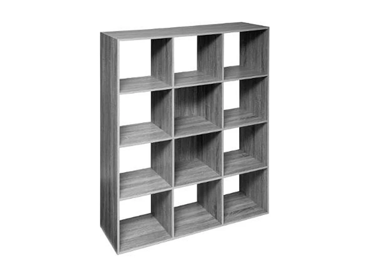 Étagère 12 Cases "Mix n'Modul" 134cm Gris