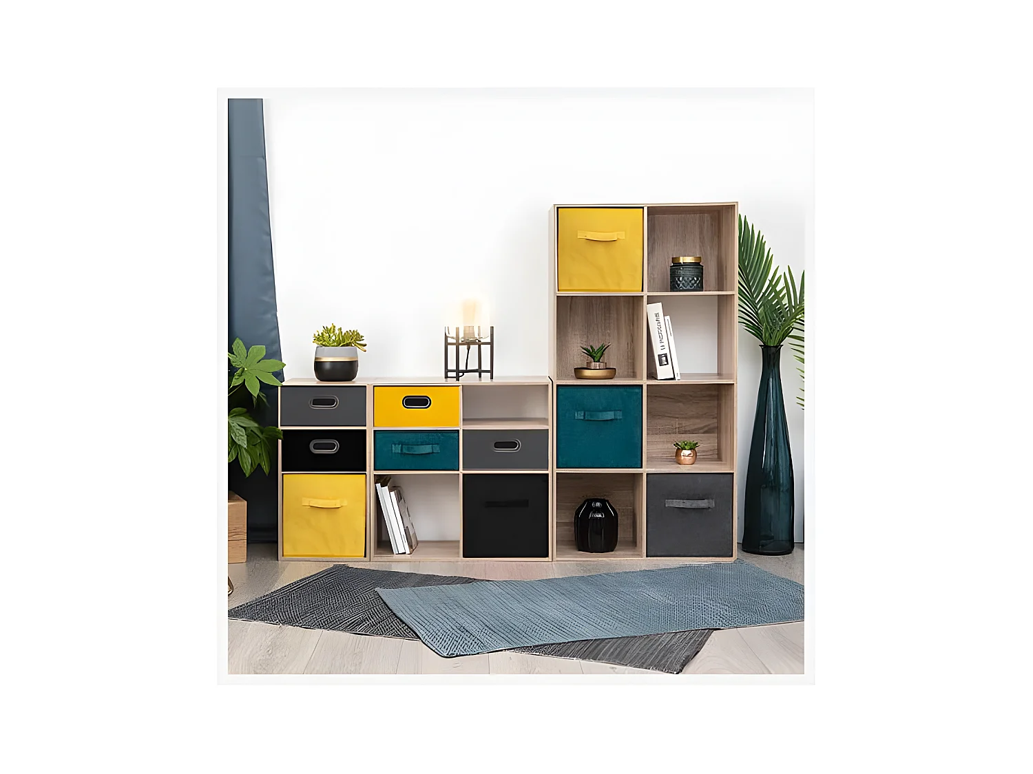 Étagère 3 Cases "Mix N'Modul" 67cm Gris