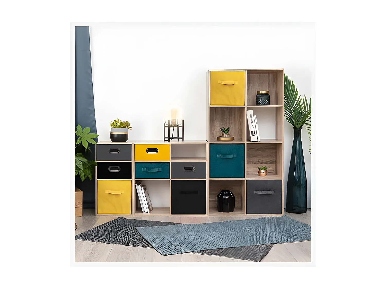 Étagère 3 Cases "Mix N'Modul" 67cm Gris