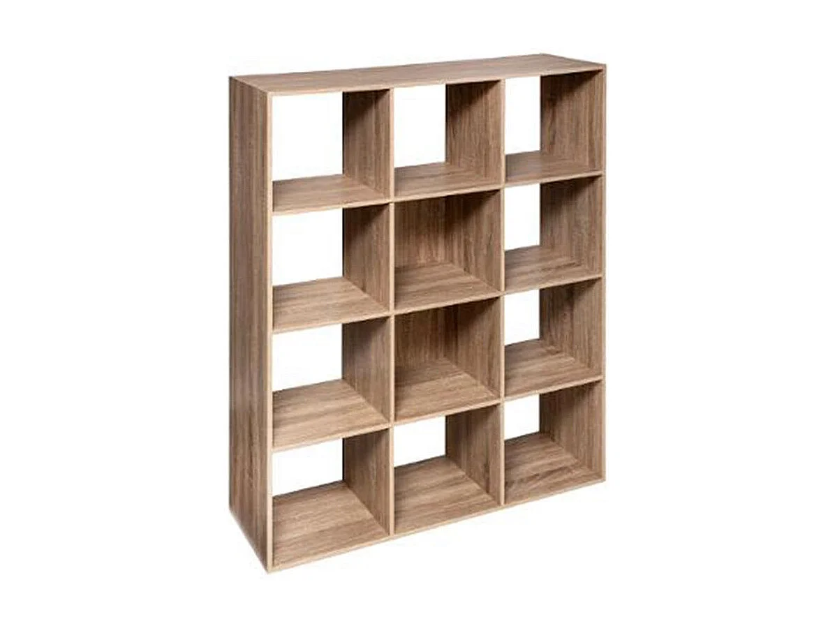 Étagère 12 Cases "Mix n'Modul" 134cm Naturel