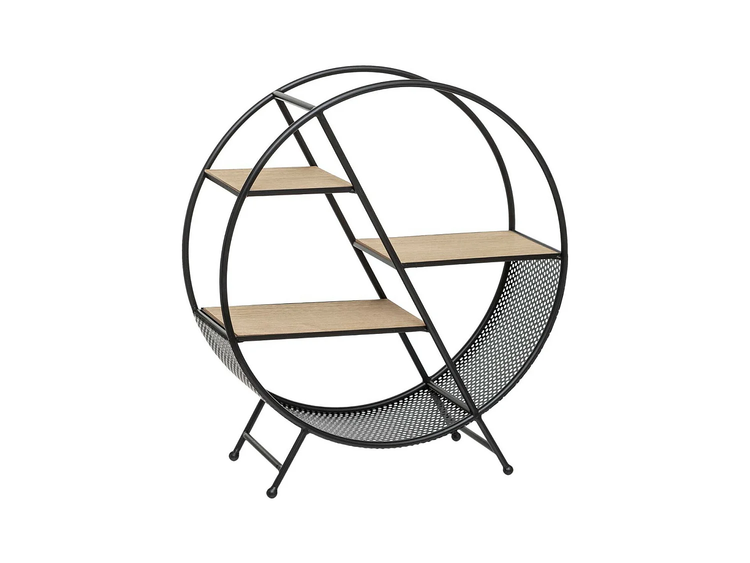 Étagère de rangement Ronde en métal  H 55.8 cm