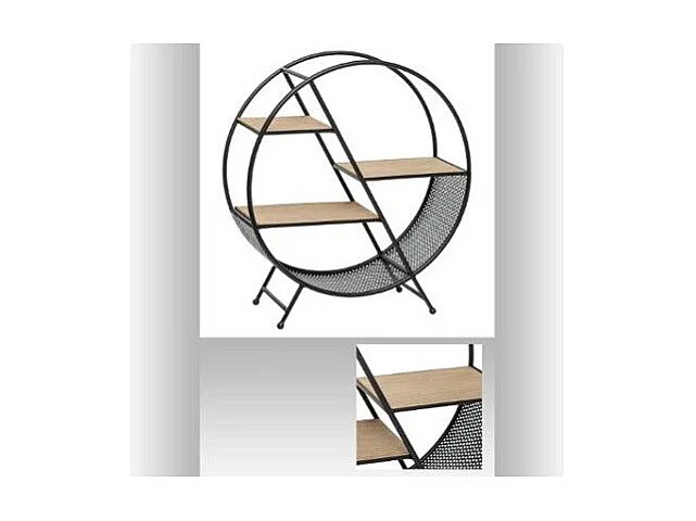 Étagère de rangement Ronde en métal  H 55.8 cm