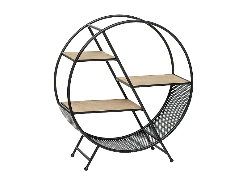 Étagère de rangement Ronde en métal  H 55.8 cm