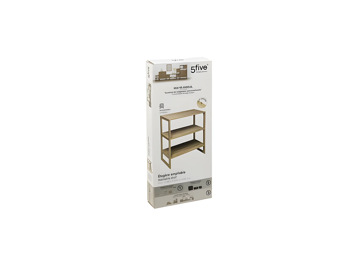 Meuble Etagère de rangement empilable L 69 x H 84 cm