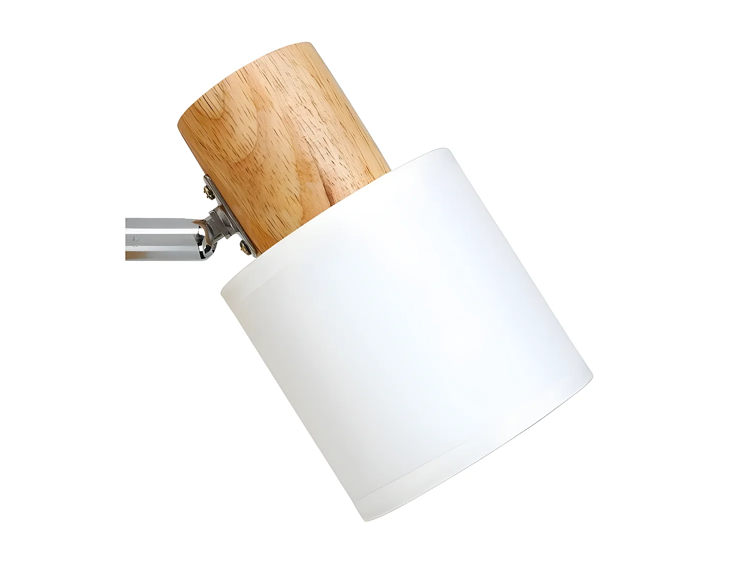 Spot Aria en bois et tissu blanc Ostaria