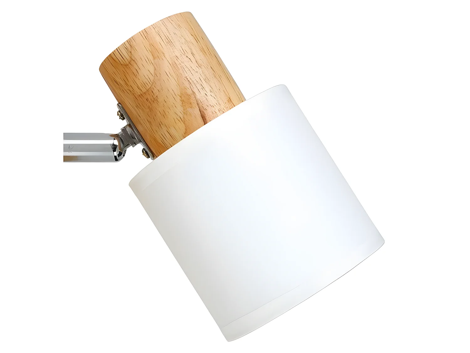 Spot Aria en bois et tissu blanc Ostaria