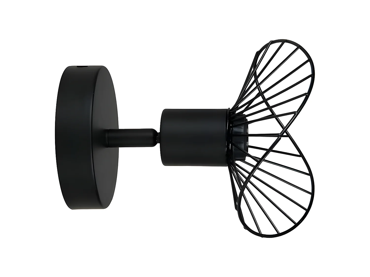 Spot Capeline en métal filaire noir Ostaria