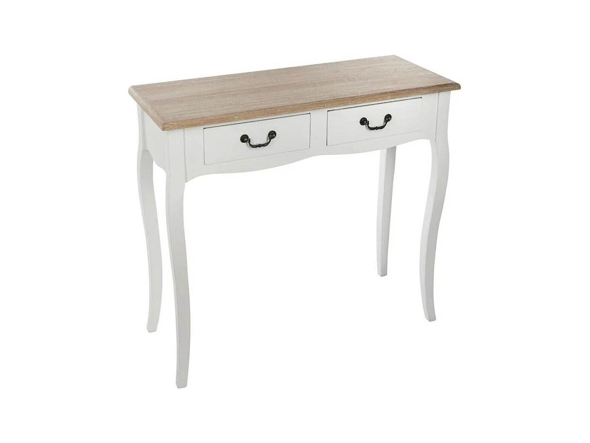 Console 2 Tiroirs "Chrysa" 86cm Naturel